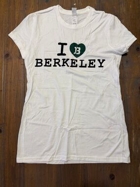 White Graphic Tee with Black & Green Print